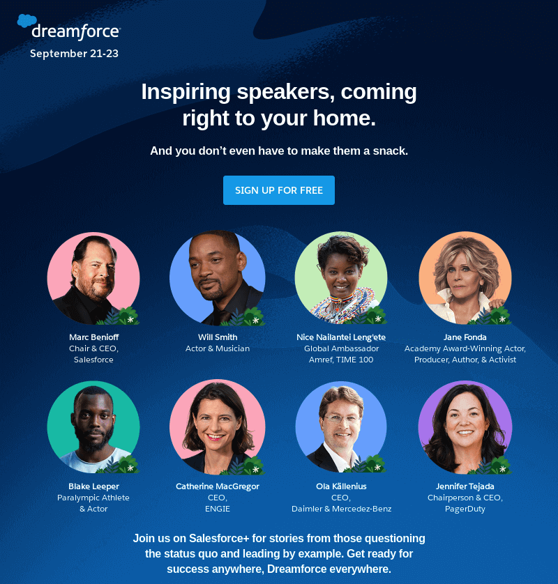 salesforce event email invite