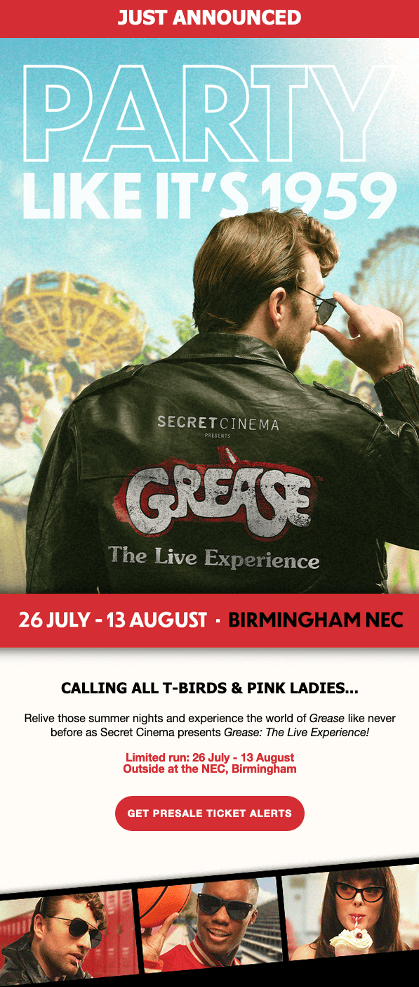 secret cinema event email