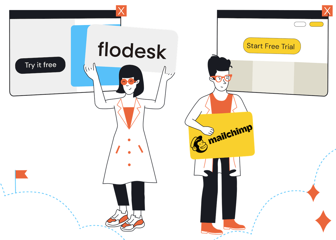 flodesk vs mailchimp