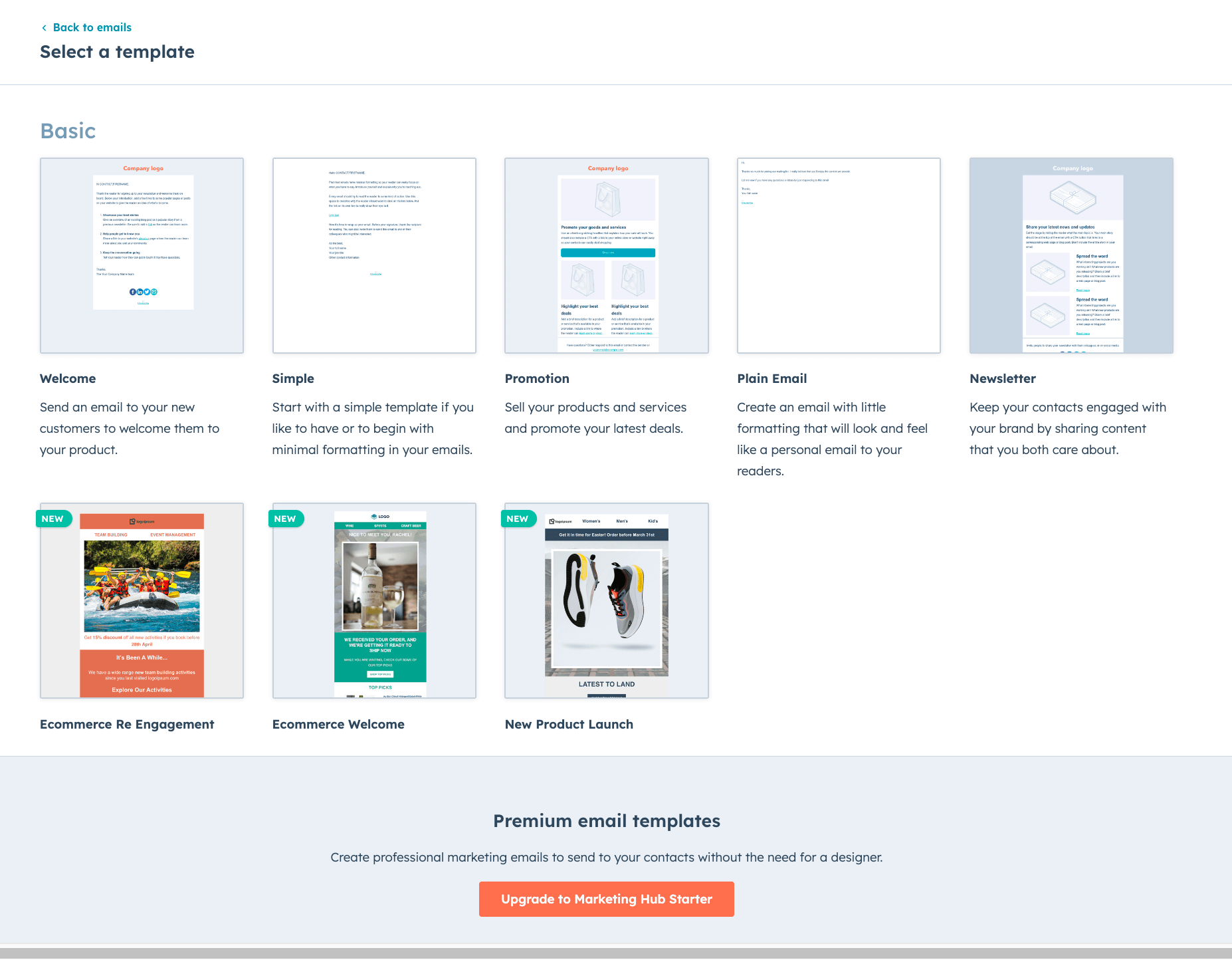 Hubspot templates