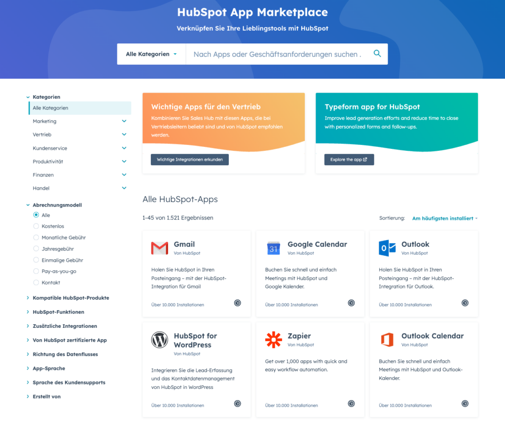 hubspot marketplace