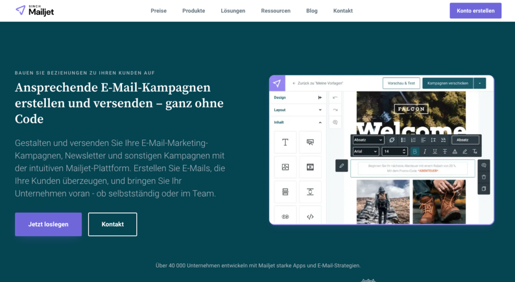 mailjet homepage de