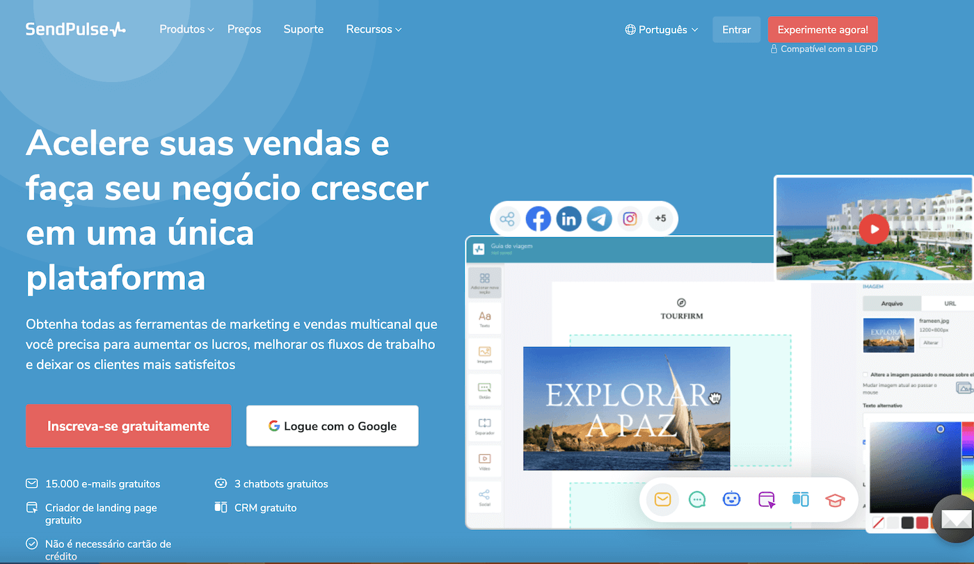 sendpulse email marketing barato