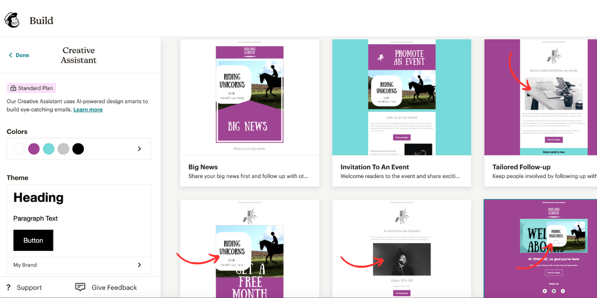 mailchimp creative assistant