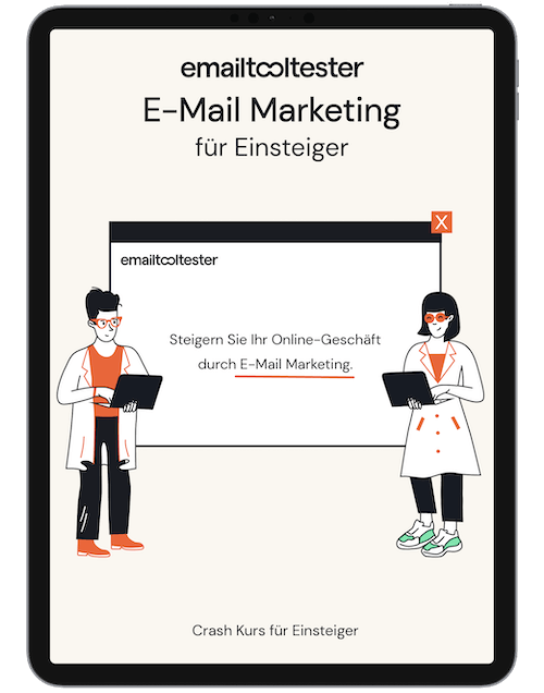 E-Book cover iPad EmailTooltester DE