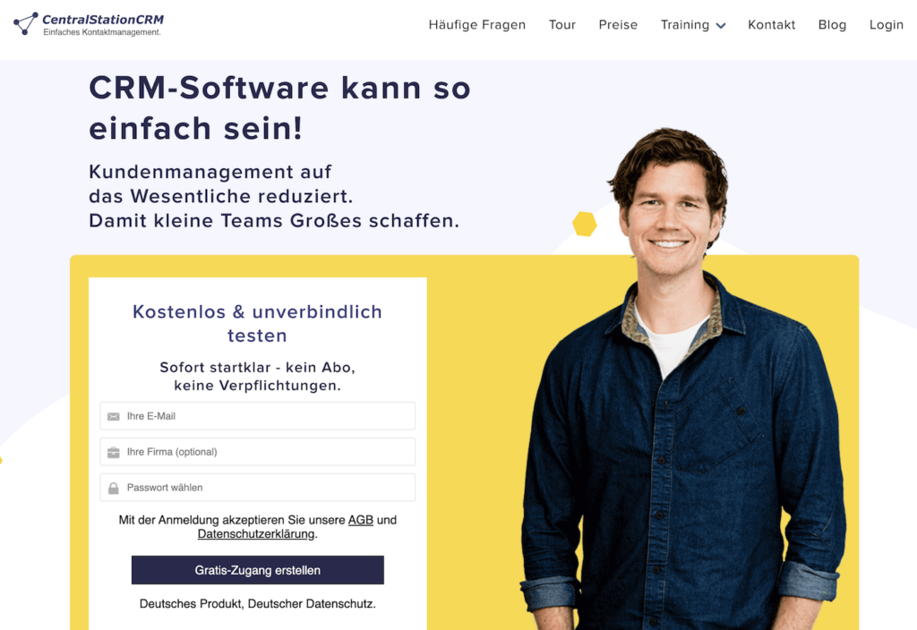 centralstationcrm homepage