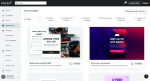 klaviyo form templates