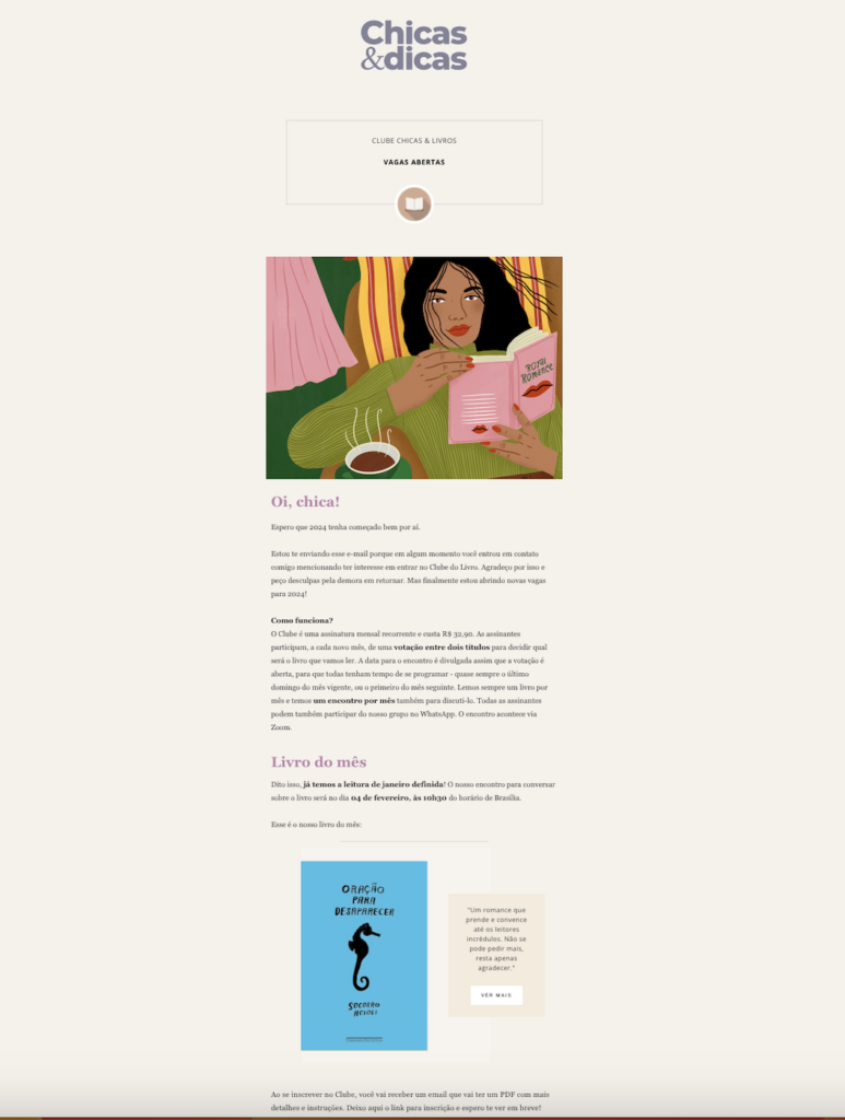 flodesk email newsletter example