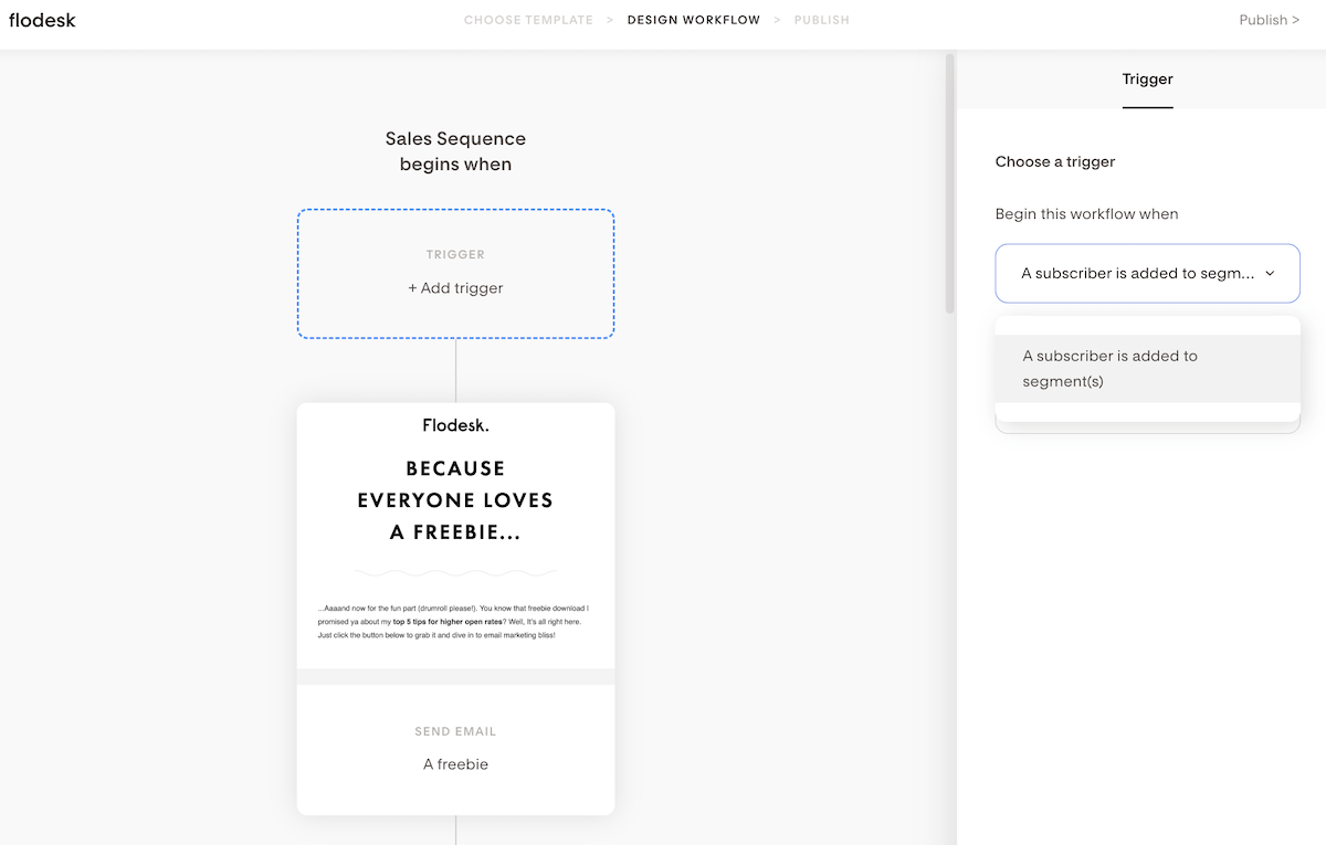 flodesk workflow automation