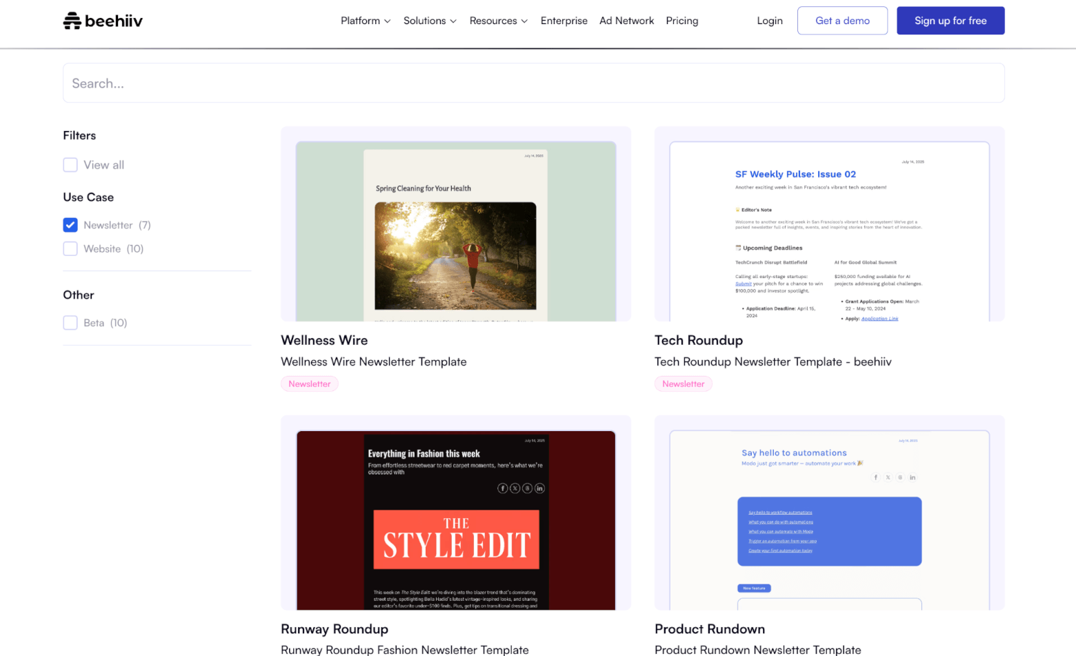 beehiiv premium templates