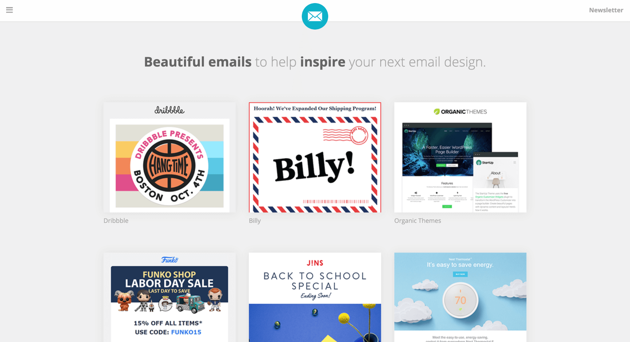 HTML Email ​​Designs Homepage