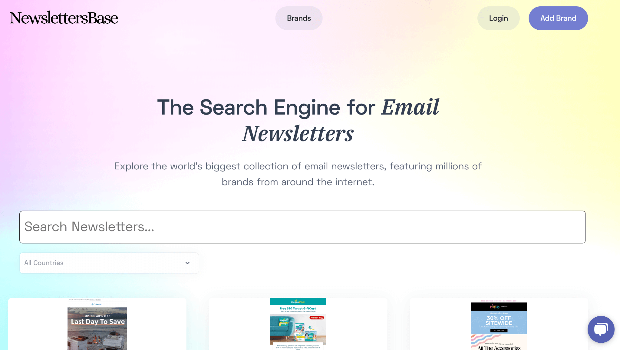 Newsletter Base email marketing inspiration
