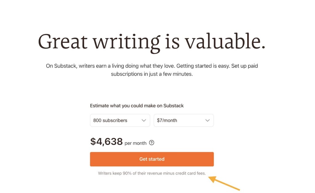 substack revenue fees