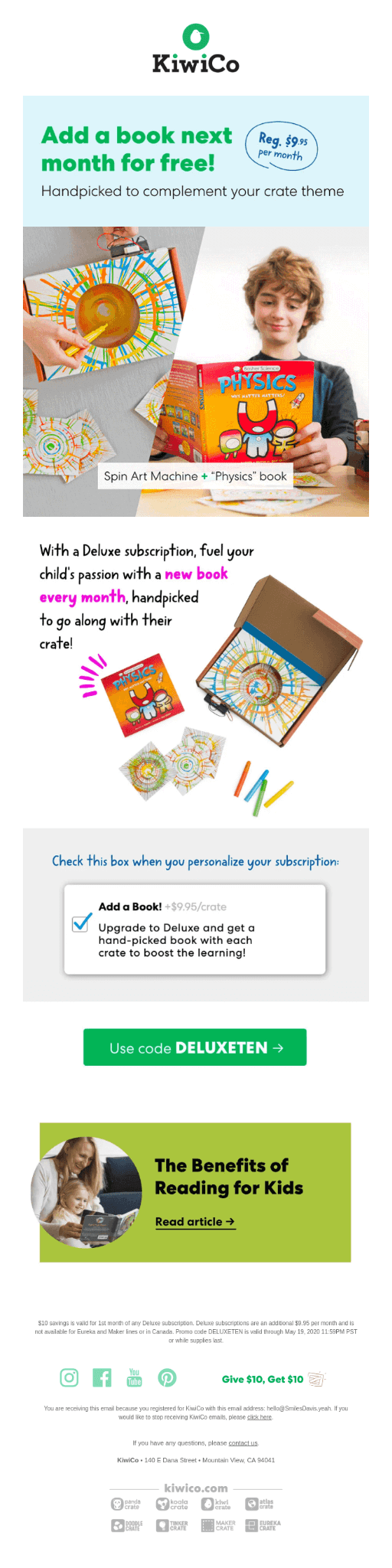 book recommendation email 