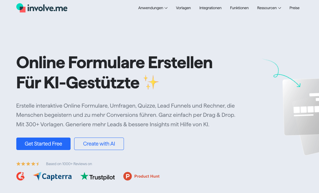 involve.me homepage