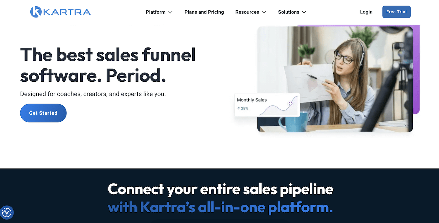 kartra homepage 