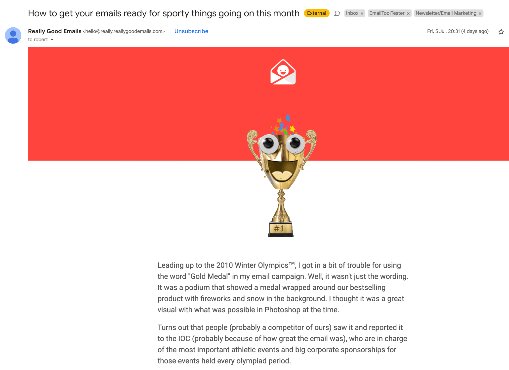 really good emails
