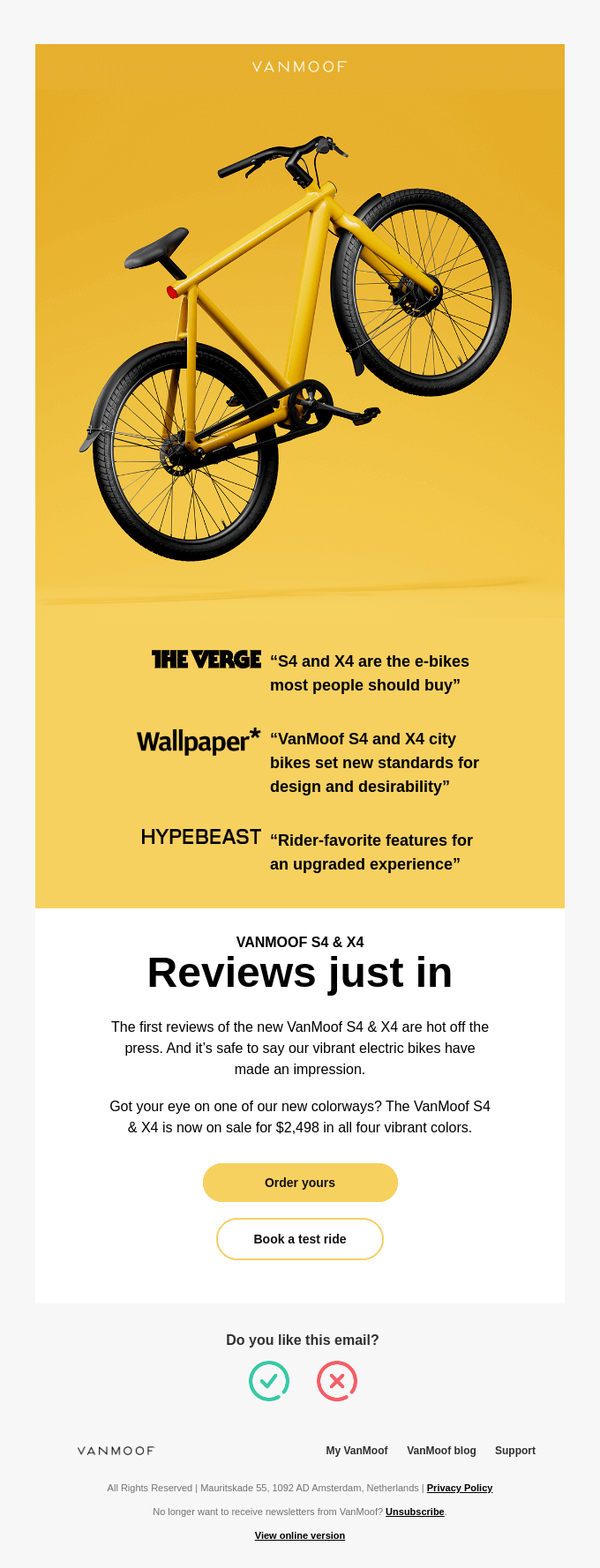 reviews ecommerce email 