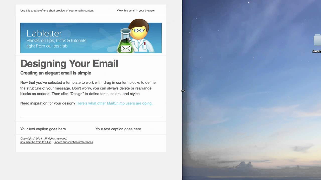 responsive newsletter video