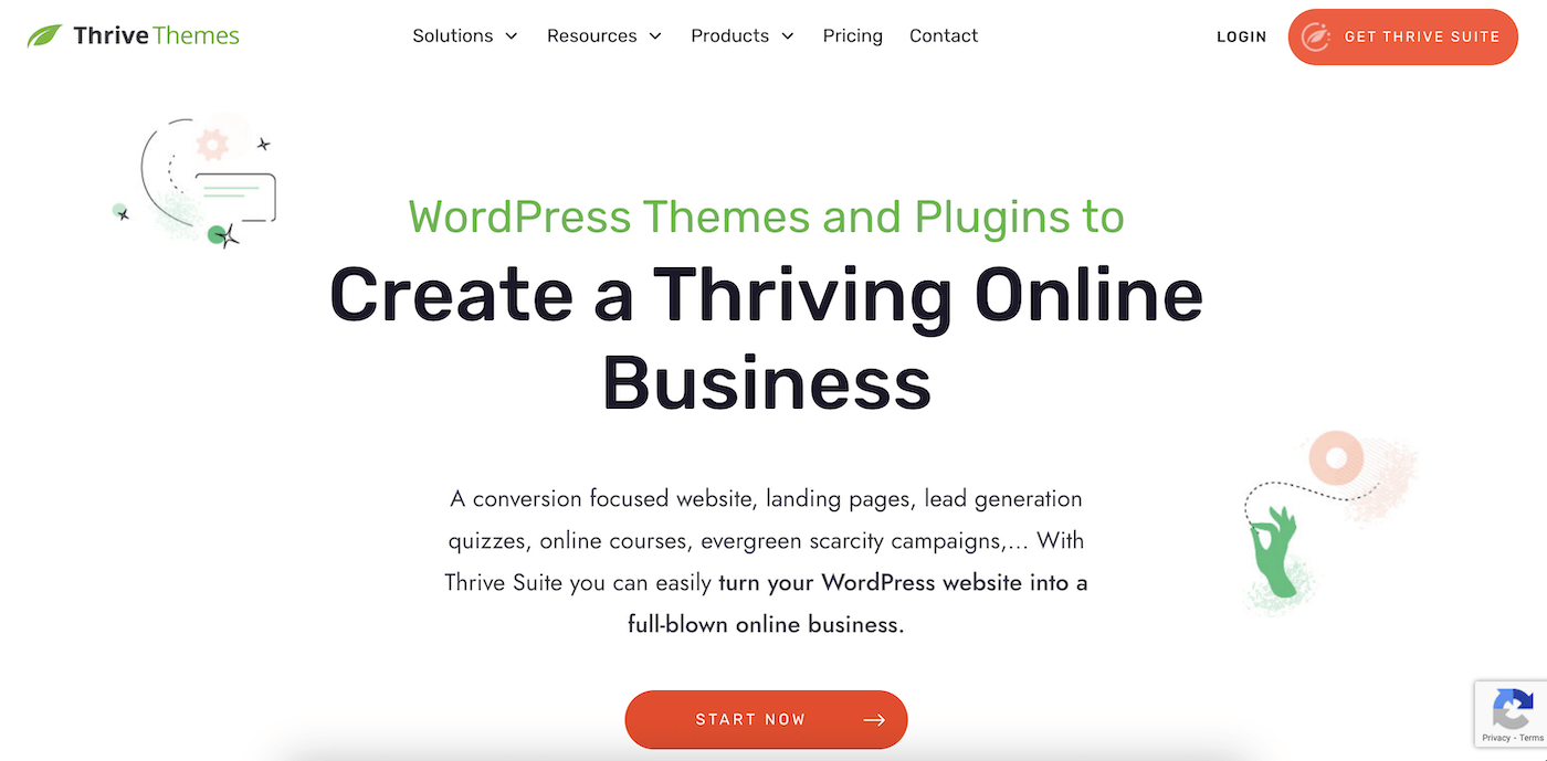 thrive themes homepage