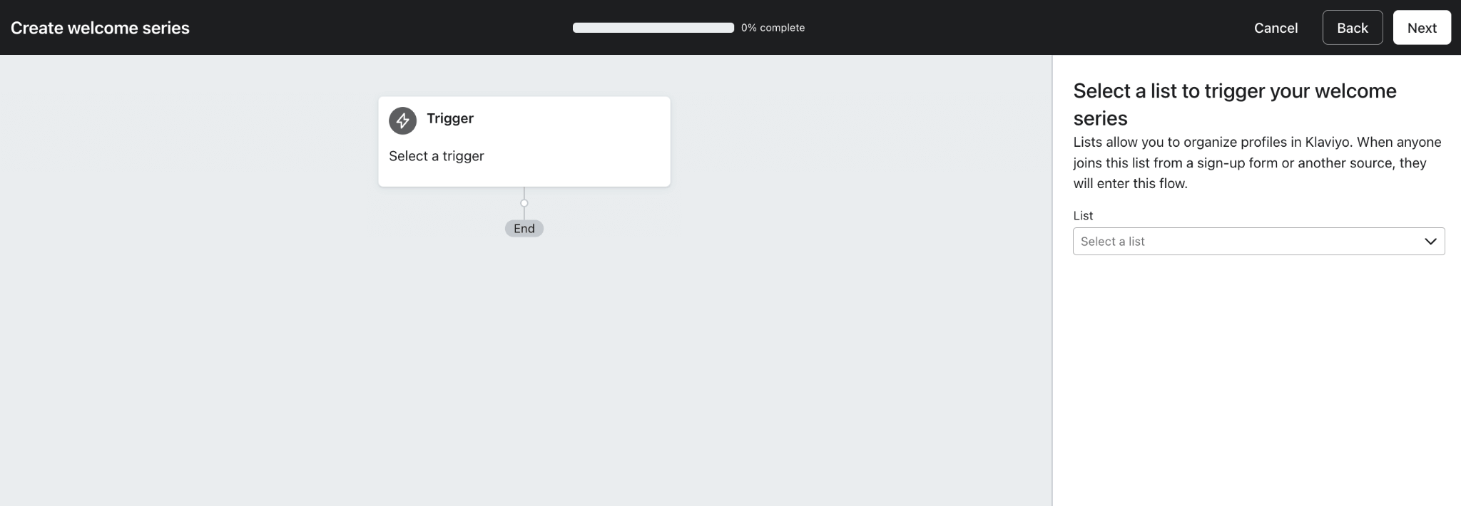 klaviyo flows automation builder