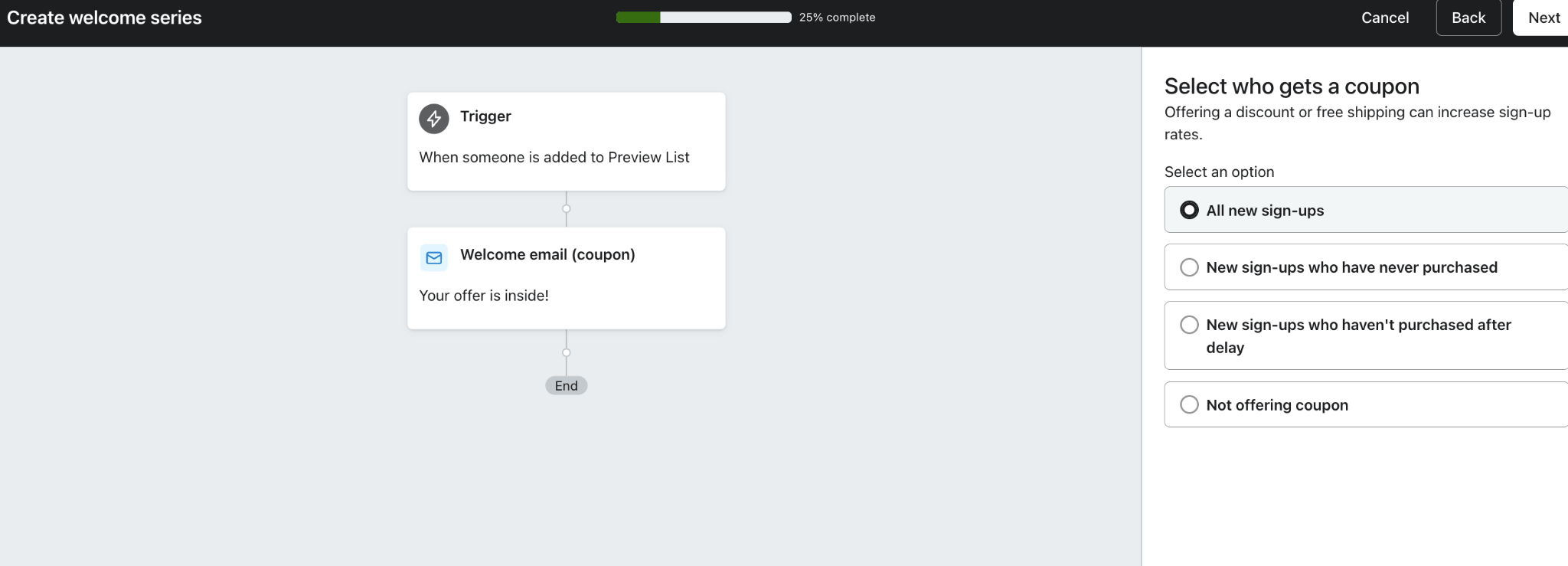 klaviyo flows editor