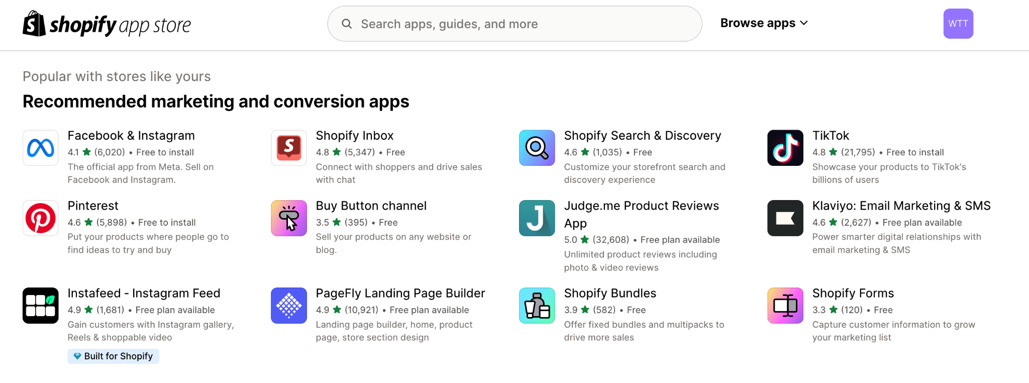 shopify app store recommended apps 