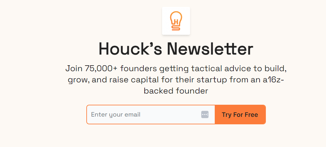 Houck's beehiiv newsletter