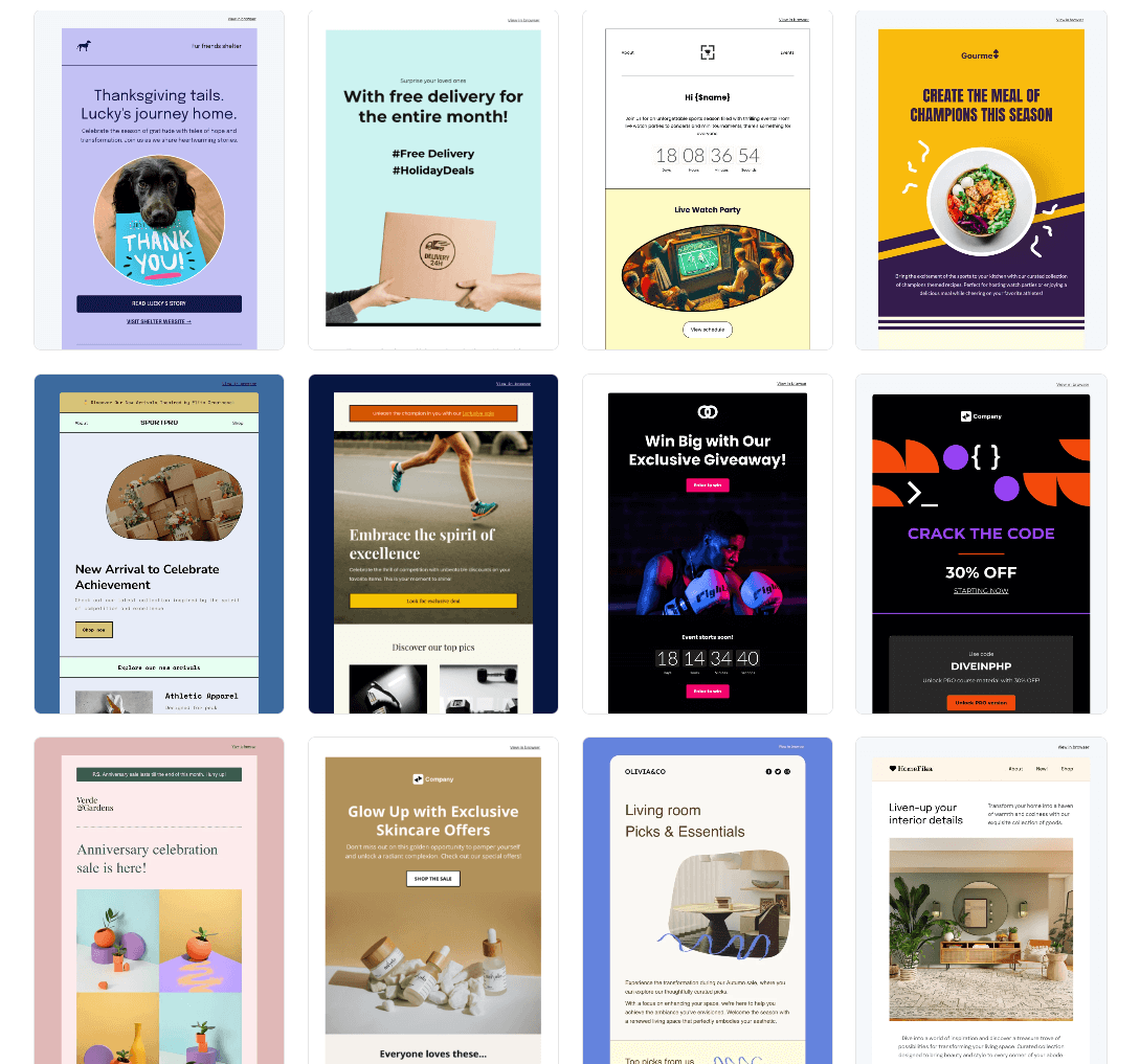 mailerlite templates