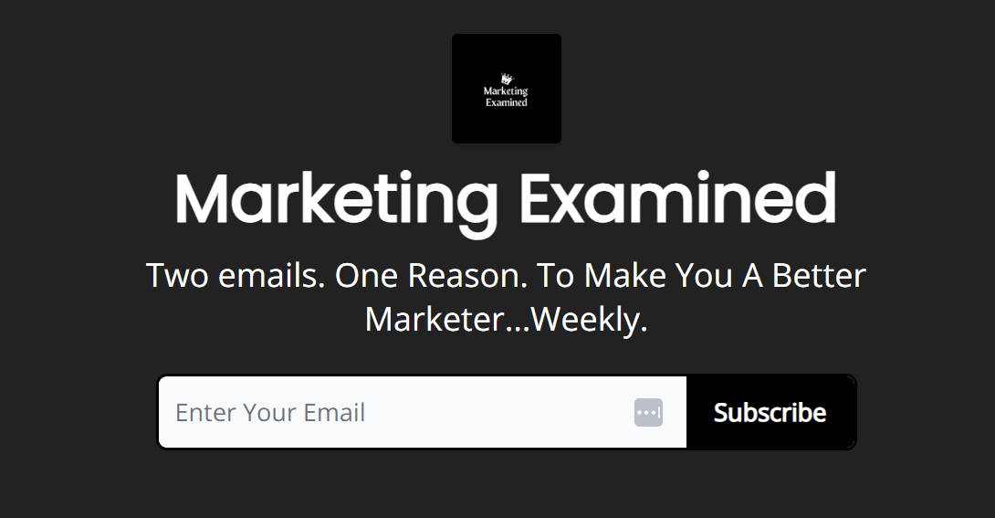 marketing examined beehiiv newsletter