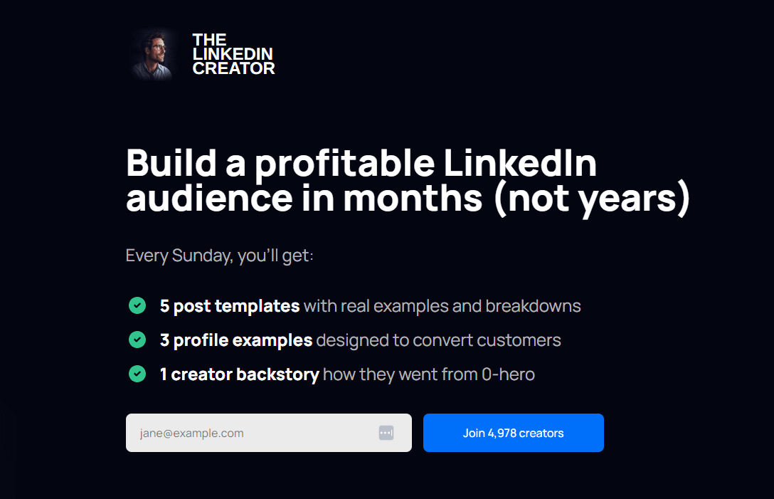 the linkedin creator beehiiv newsletter