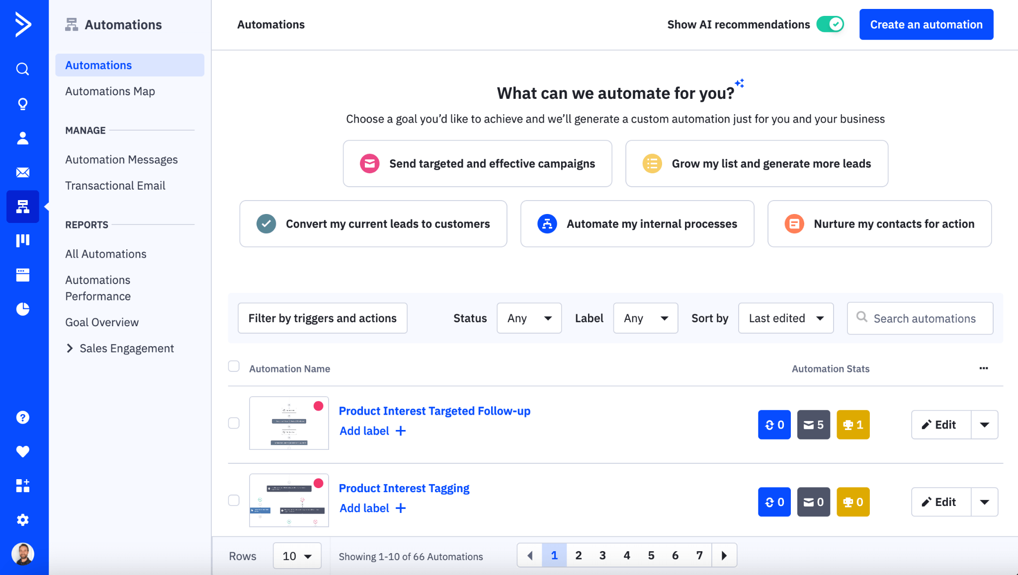 activecampaign automations