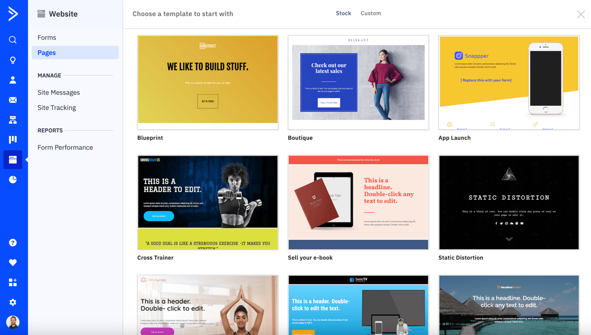 activecampaign landing page templates