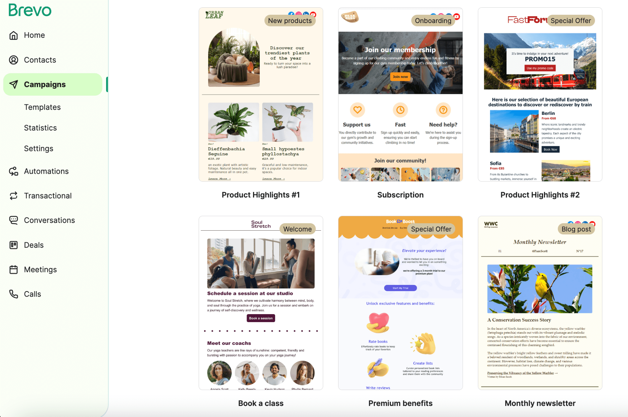 brevo email templates