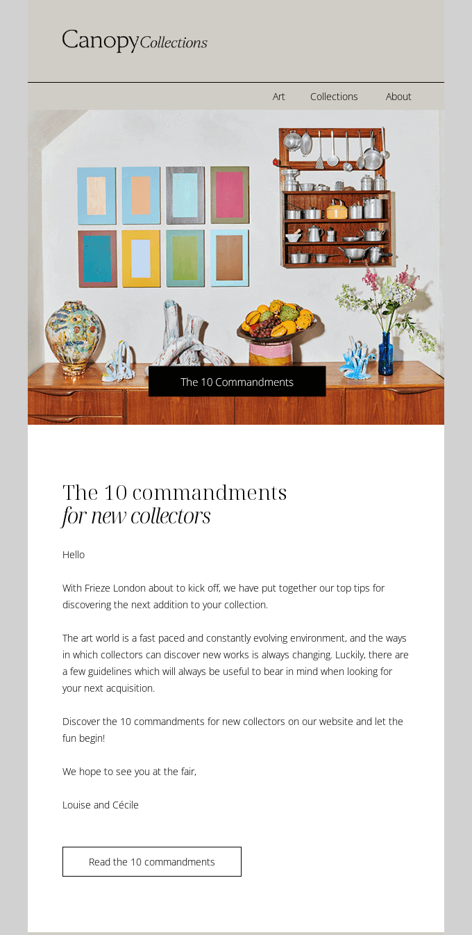 canopy collections email