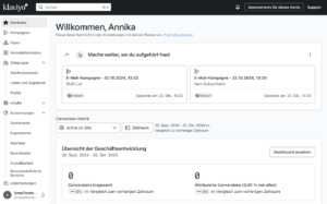 klaviyo dashboard