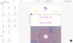 klaviyo editor