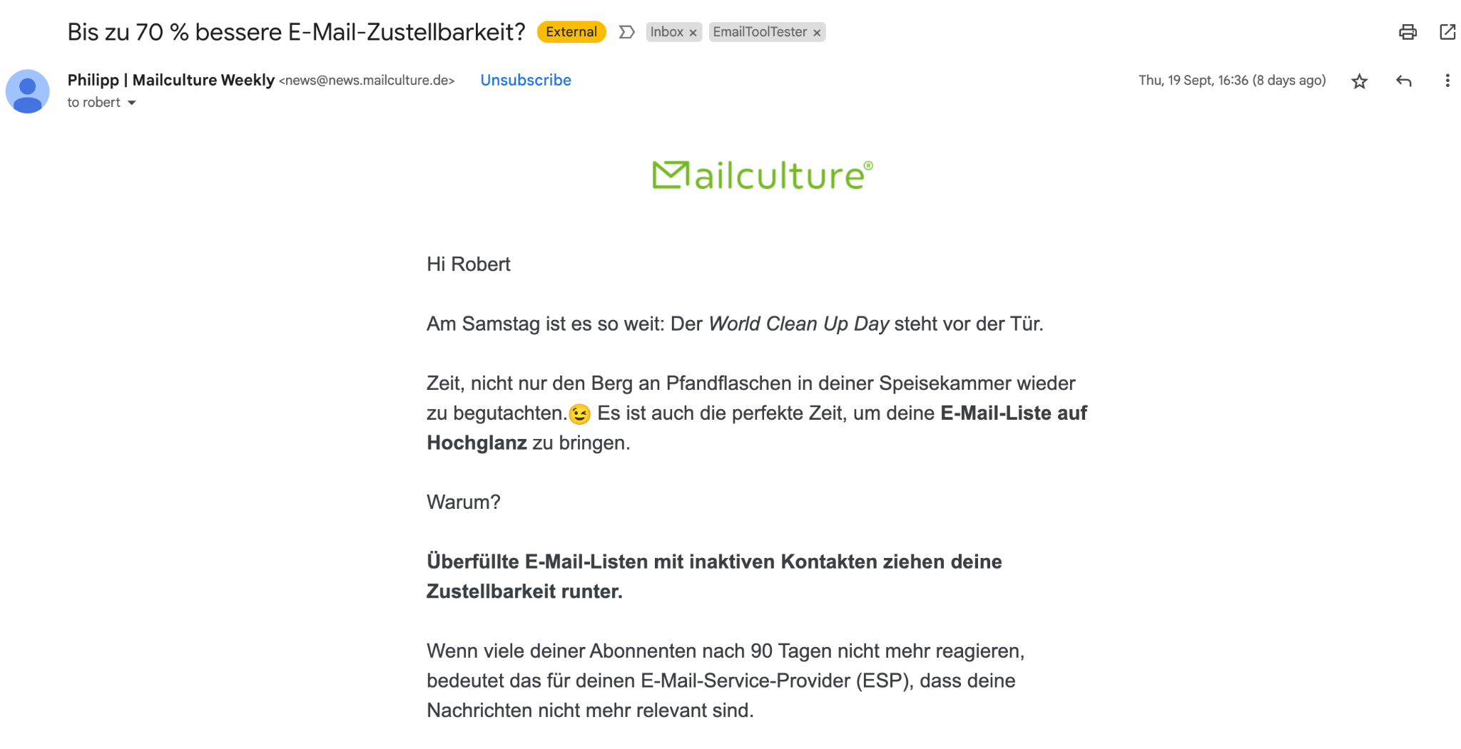 mailculture newsletter
