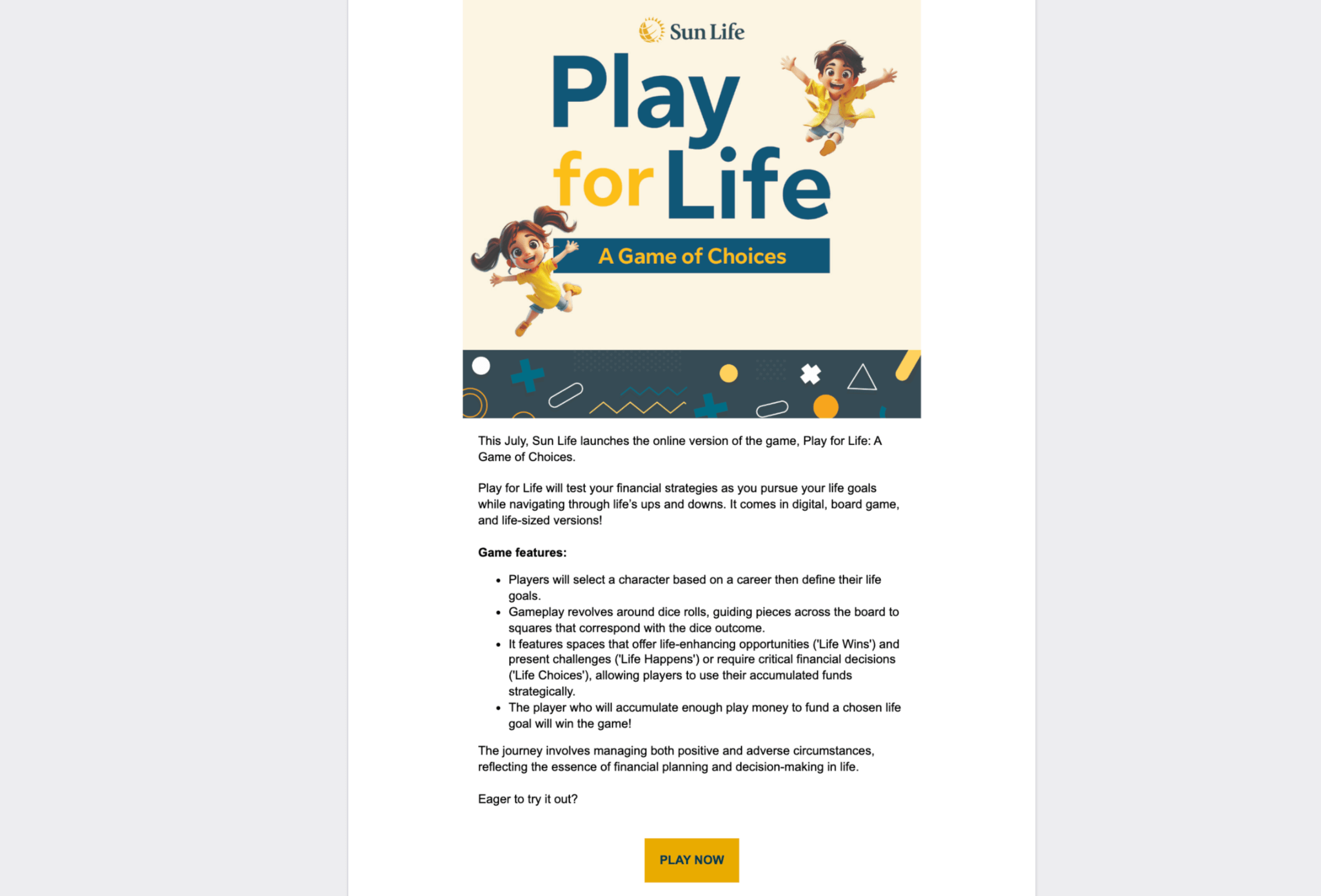 Sun Life newsletter