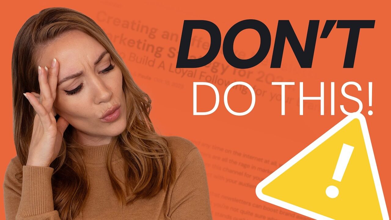 email marketing mistakes