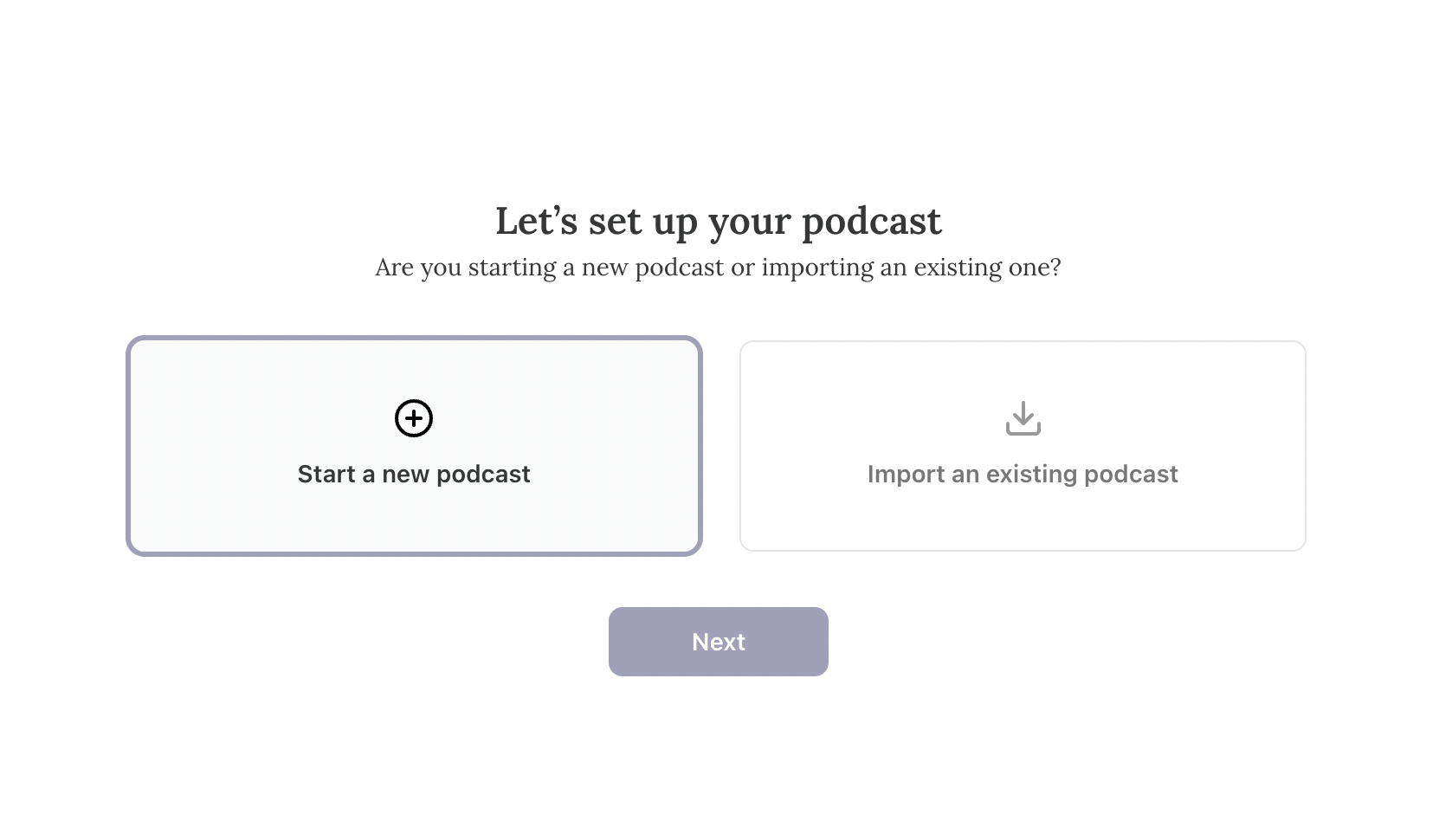 substack's podcast feature