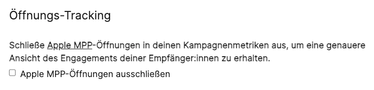brevo apple mpp tracking ausschliessen