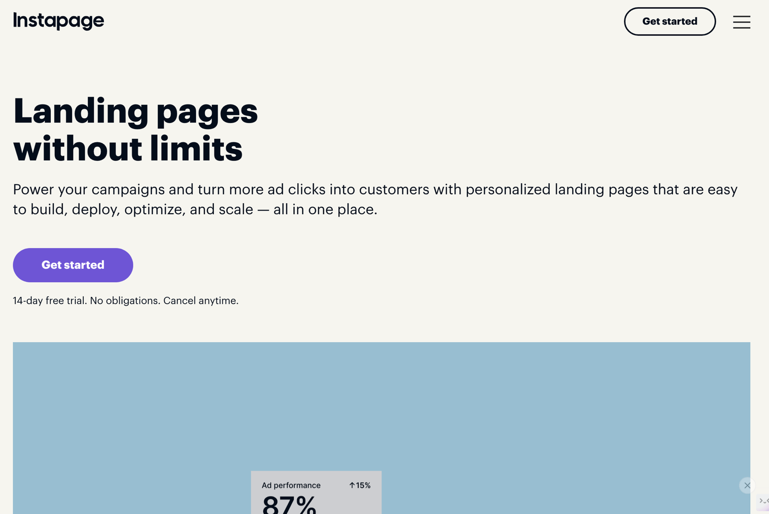 Instapage builder