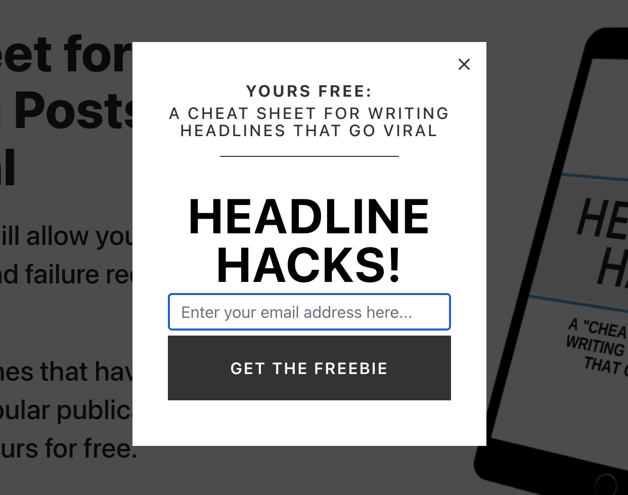 Smart Blogger pop up