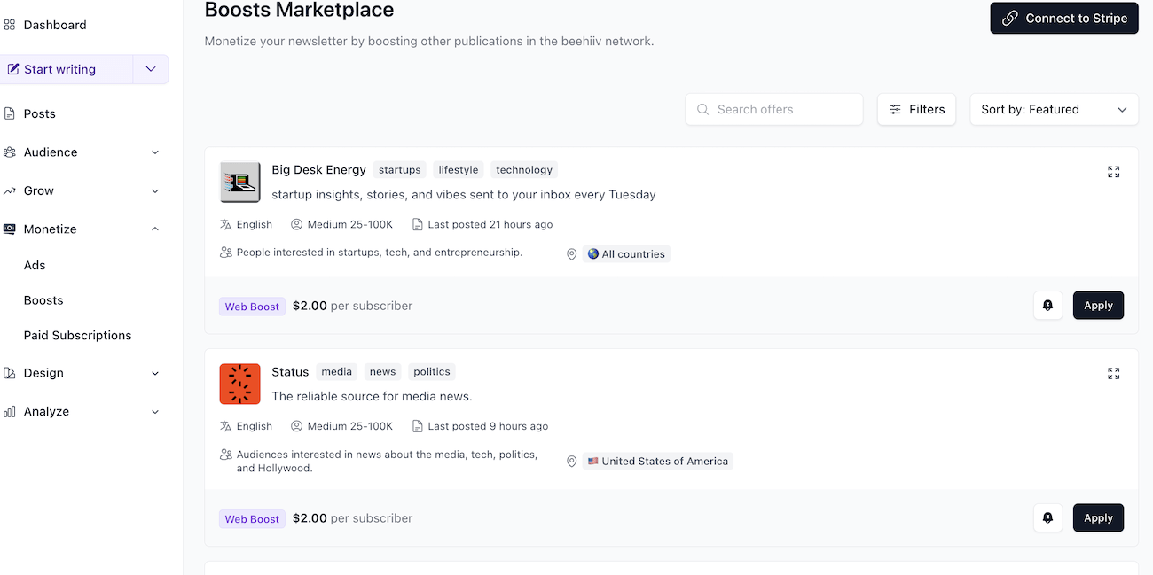 beehiiv boosts marketplace