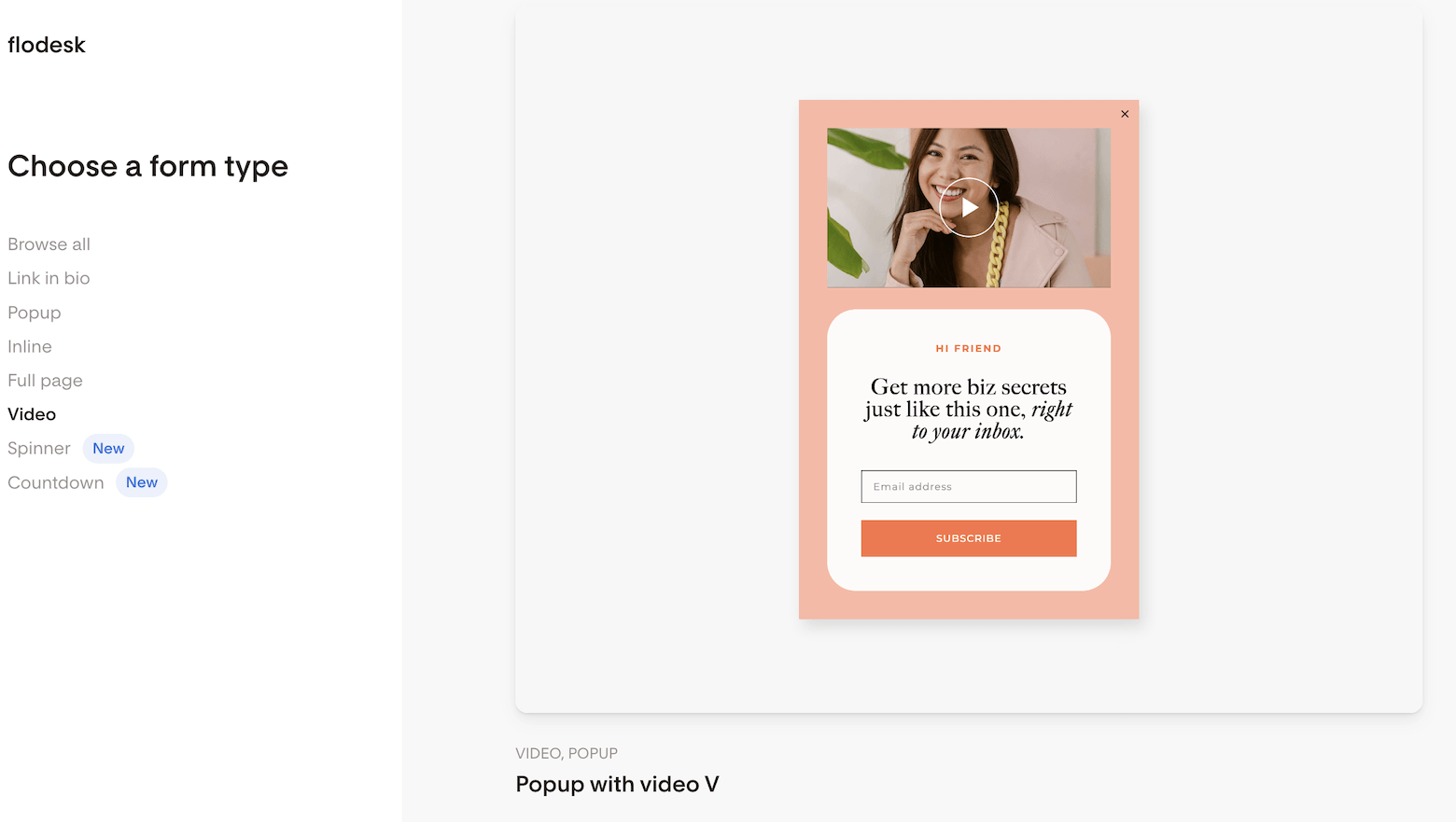 flodesk form builder