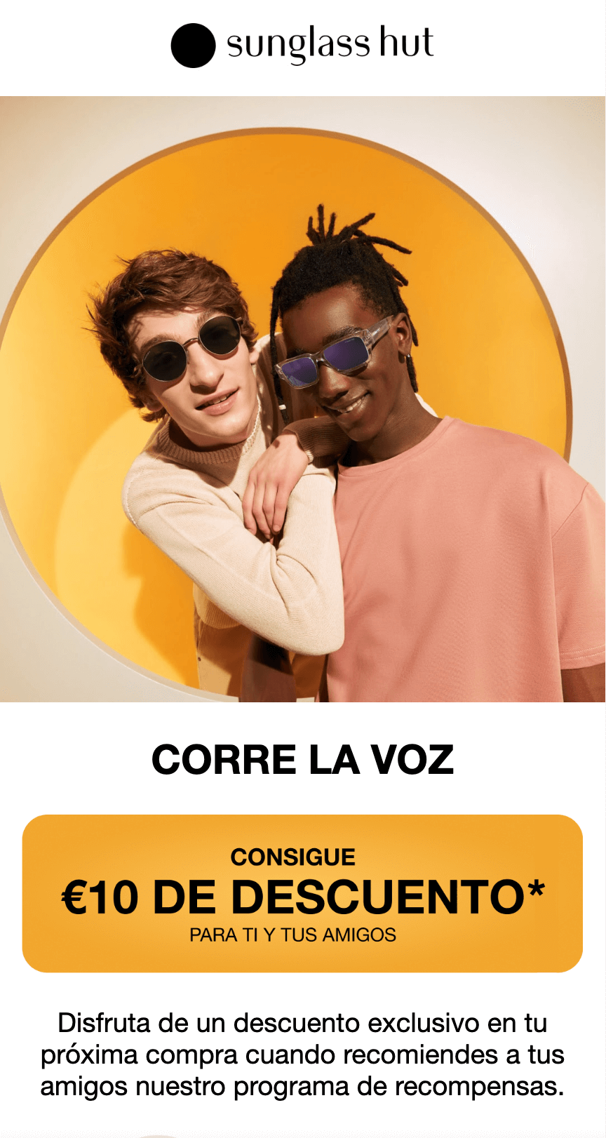 Regalo exclusivo de Sunglass Hut