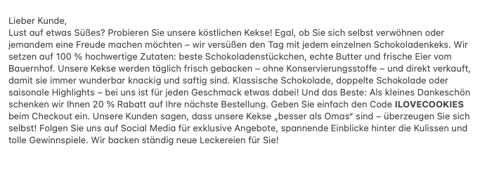 textbeispiel nicht barrierefrei brevo