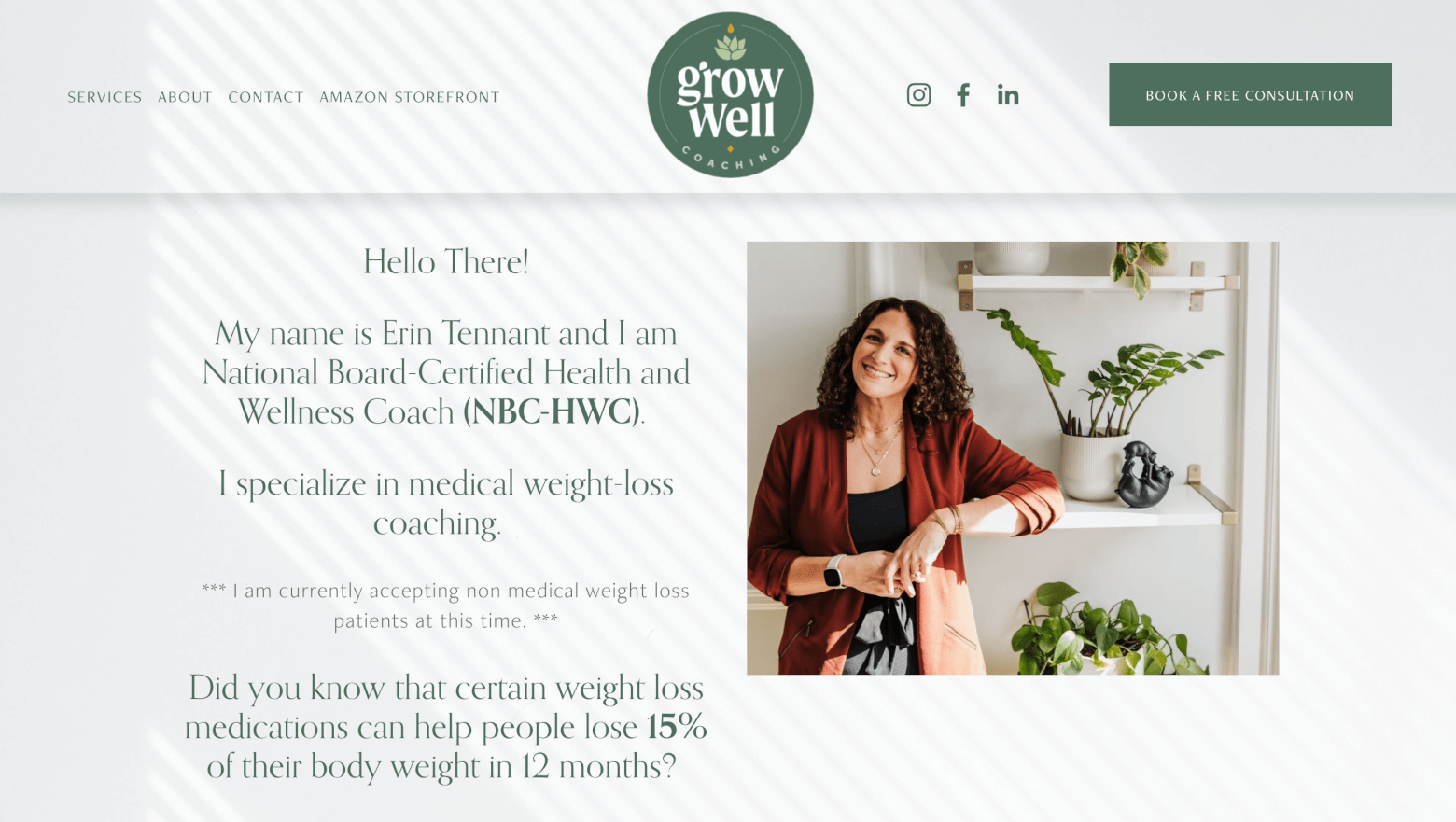 grow well coaching homepage