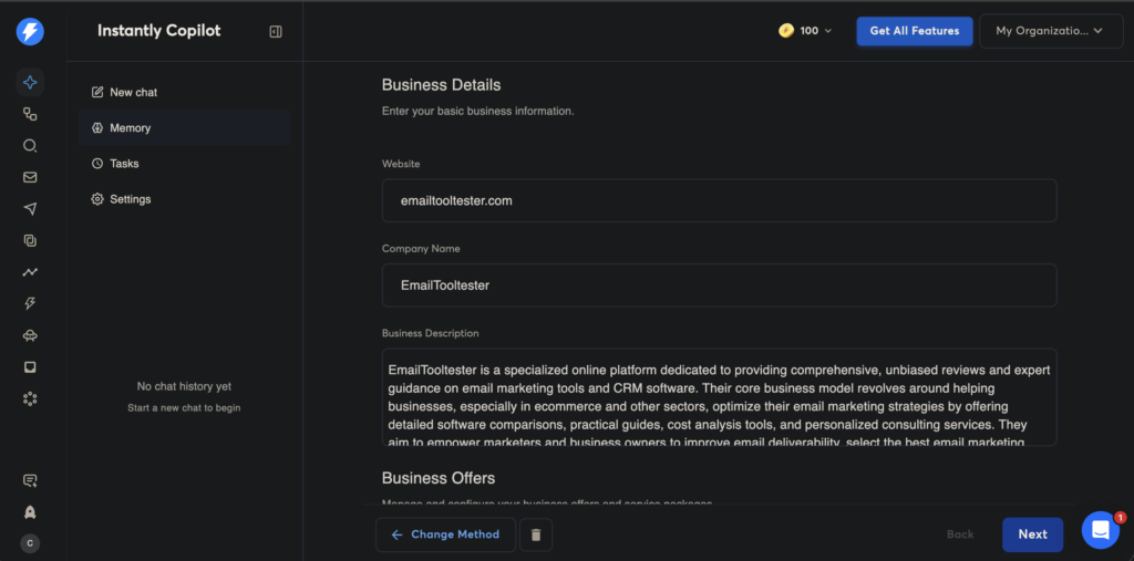 Instantly AI Copilot